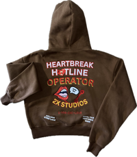CROPPED HEARTBREAK HOTLINE SWEATER